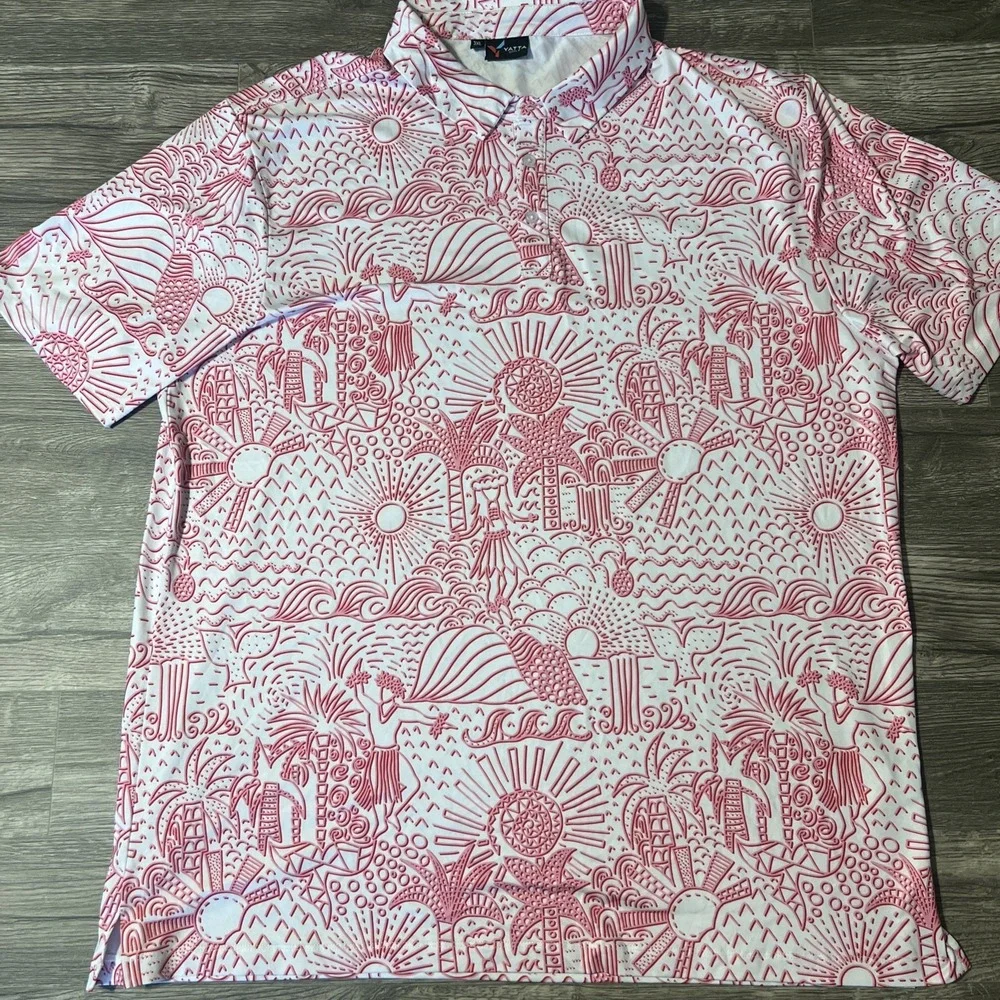 Lot Of 3 Yatta Golf Performance Stretch Lightweight Polo Shirts Size 3XL - Picture 2 of 12